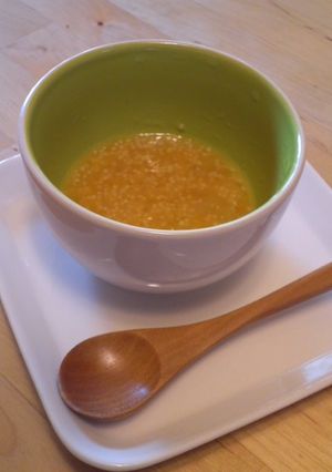離乳食おやつに！りんごともちあわ煮-レシピのメイン写真