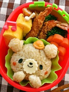 簡単 キャラ弁 *くまちゃんおにぎり-レシピのメイン写真