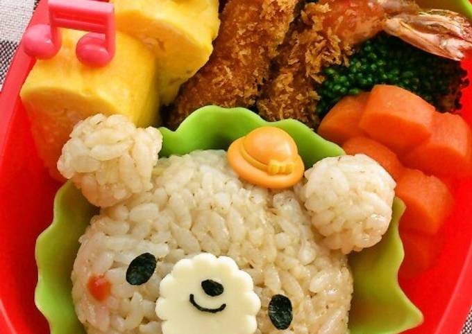 簡単 キャラ弁 ＊くまちゃんおにぎり by mirea876 【クックパッド 