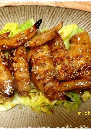 ★手羽先のグリル焼き 簡単甘辛ダレ★-レシピのメイン写真