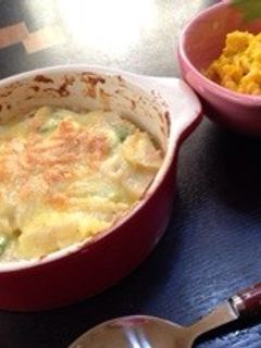 アスパラとハムとポテトのグラタン-レシピのメイン写真