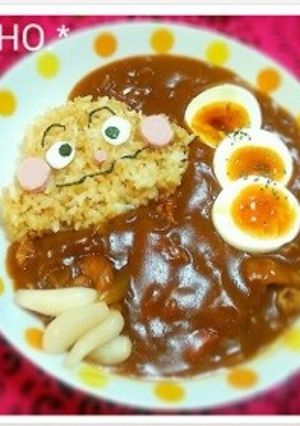 子供も喜ぶ？カレー版キャラご飯☆-レシピのメイン写真