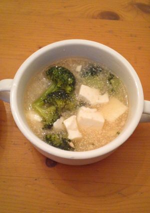 たらことブロッコリー、豆腐の中華風スープ-レシピのメイン写真