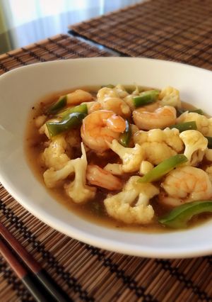 海老とカリフラワーのあんかけ-レシピのメイン写真