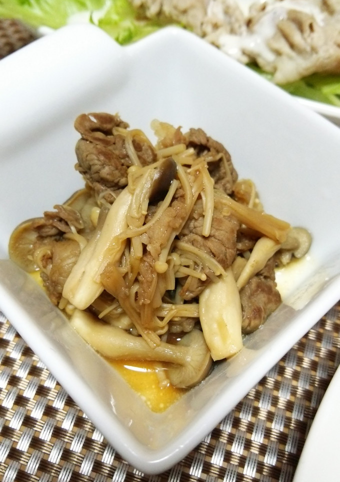 牛肉ときのこのしぐれ煮-レシピのメイン写真