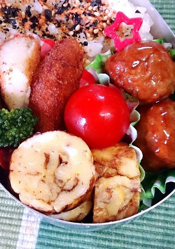 *卵一個でお弁当の卵焼き*-レシピのメイン写真