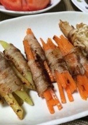 簡単！肉巻き野菜-レシピのメイン写真