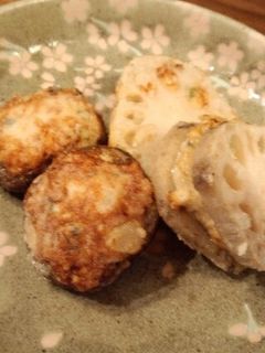 肉詰め椎茸とレンコンはさみ揚げ-レシピのメイン写真