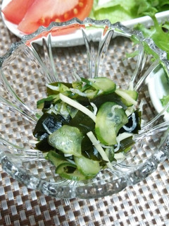 きゅうりとわかめとちりめんじゃこの酢の物-レシピのメイン写真