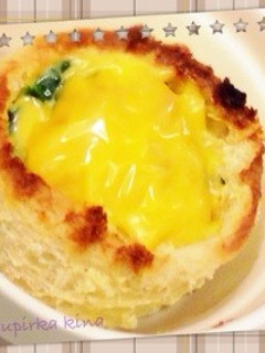 簡単カワイイ☆油揚げでほうれん草キッシュ-レシピのメイン写真