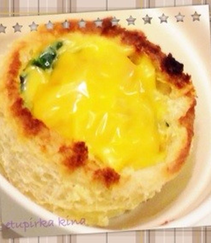 簡単カワイイ☆油揚げでほうれん草キッシュ-レシピのメイン写真