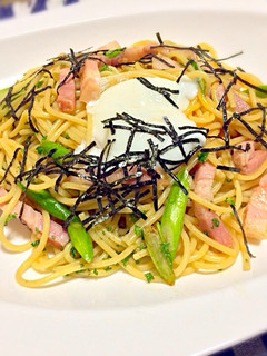 簡単アスパラとベーコンの和風パスタ-レシピのメイン写真