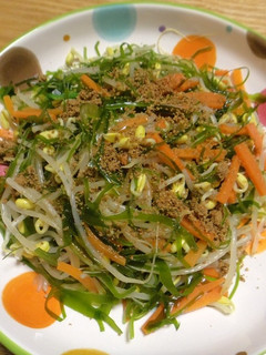 糸昆布の金ごまぽん酢サラダ-レシピのメイン写真
