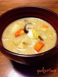 体ほっこり温まる♪根菜粕汁-レシピのメイン写真