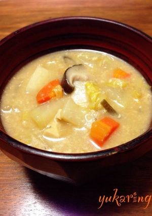 体ほっこり温まる♪根菜粕汁-レシピのメイン写真