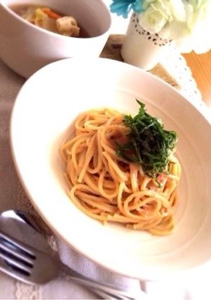 簡単たらこパスタ〜ランチにどうぞ♩-レシピのメイン写真