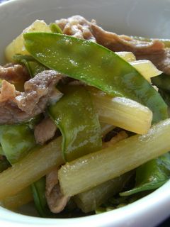 ふきと豚肉の中華風ささっと炒め-レシピのメイン写真