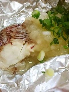 簡単☆鯛のホイル蒸し ~みぞれあんかけ♪-レシピのメイン写真