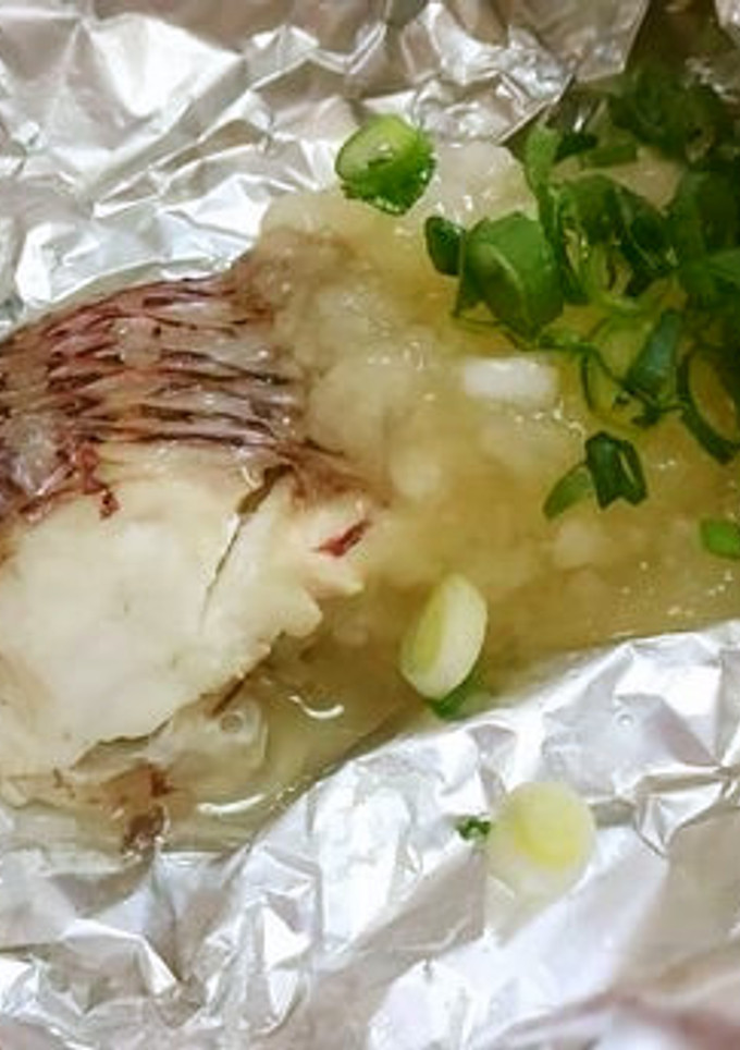 簡単☆鯛のホイル蒸し　～みぞれあんかけ♪-レシピのメイン写真
