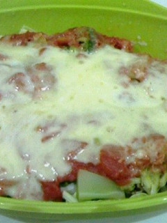 チキンとキャベツのトマト味噌蒸し-レシピのメイン写真