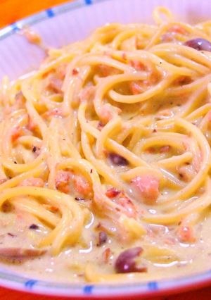 鮭のアボカドクリームパスタ-レシピのメイン写真