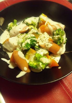 野菜モリモリ★レンジで簡単温野菜ソース♪-レシピのメイン写真