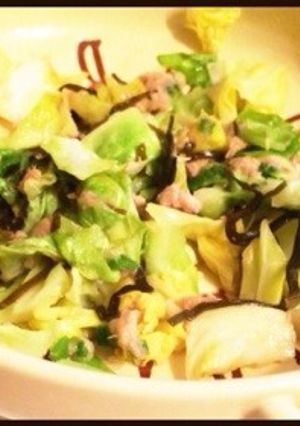 春キャベのツナ昆布炒め-レシピのメイン写真