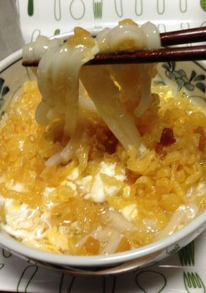 5分で♪天かすカリカリ！あん玉讃岐うどん-レシピのメイン写真