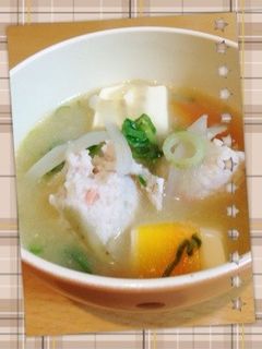 ゆずの香りのつみれ入り味噌汁-レシピのメイン写真