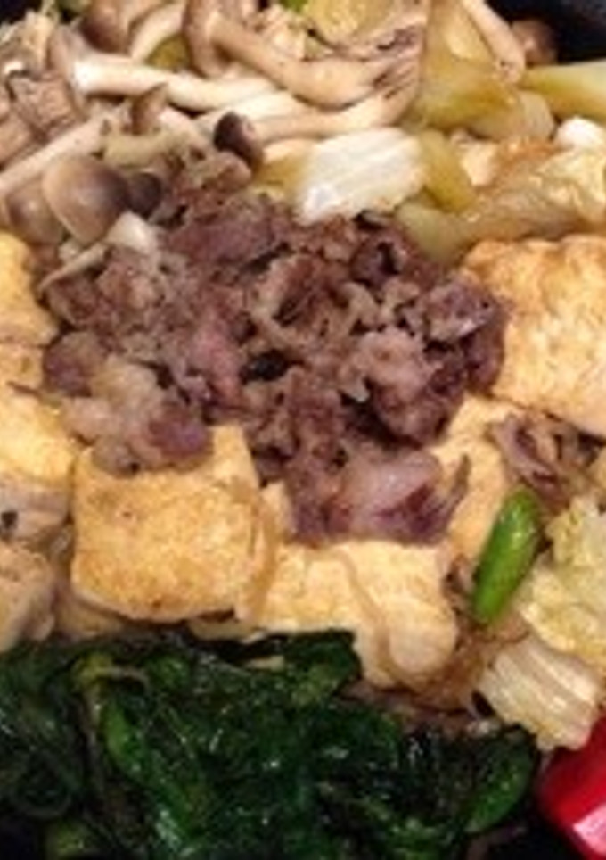 手作り焼豆腐が主役のすき焼き-レシピのメイン写真