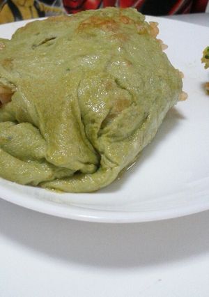 野菜嫌いのお子さんに 緑のオムライス-レシピのメイン写真