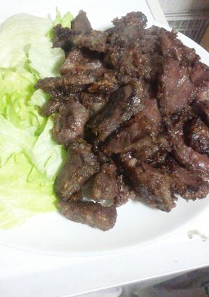 鹿の心臓焼き-レシピのメイン写真