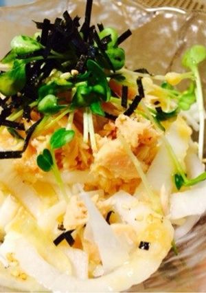 【10分】塩麹醤油ドレ☆新玉葱ツナサラダ-レシピのメイン写真