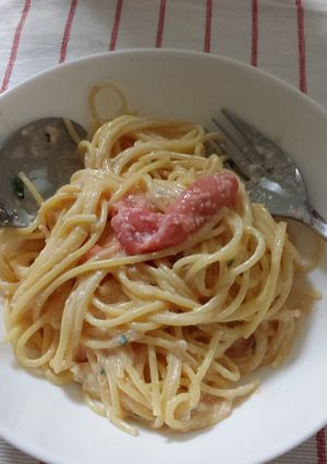 豆腐でまろやか☆明太子パスタ-レシピのメイン写真