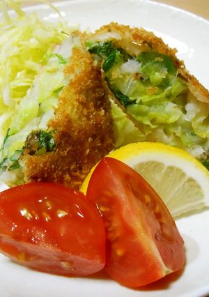 春キャベツと菜の花のコロッケ-レシピのメイン写真
