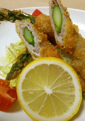 アスパラの肉巻きフライ-レシピのメイン写真