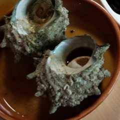 รูปของ レンジでサザエの壺焼き♡