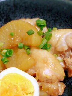 時短で簡単☆手羽元と大根の煮物-レシピのメイン写真