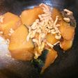 カボチャと鶏挽きの煮物