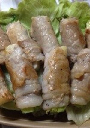 簡単！つぼみ菜の肉巻き-レシピのメイン写真