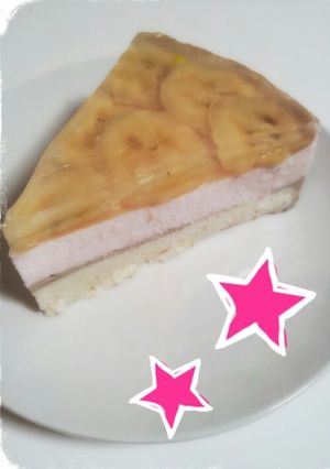 ピーチバナナババロア-レシピのメイン写真