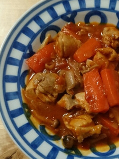 ズボラレシピ☆鶏もものトマト煮-レシピのメイン写真