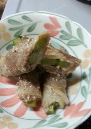 豚ロースでアスパラ巻き♪-レシピのメイン写真