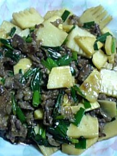 たけのこと牛肉のこっくり炒め物-レシピのメイン写真