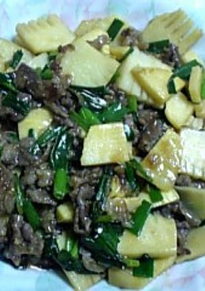 たけのこと牛肉のこっくり炒め物-レシピのメイン写真