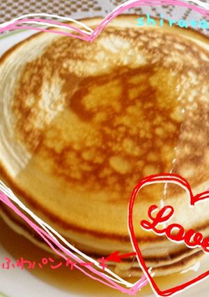 ふわふわ☆強力粉でパンケーキ-レシピのメイン写真