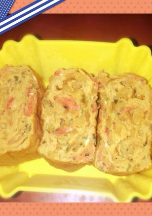 お好み焼き風卵焼き♪お弁当に後一品簡単♪-レシピのメイン写真