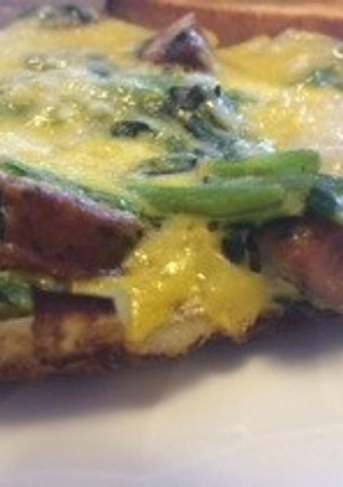 野菜とソーセージのオープン オムレツ-レシピのメイン写真