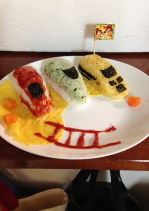 新幹線おにぎりプレート-レシピのメイン写真