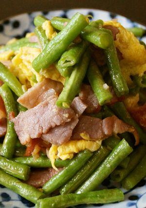 三尺豆の炒め物-レシピのメイン写真